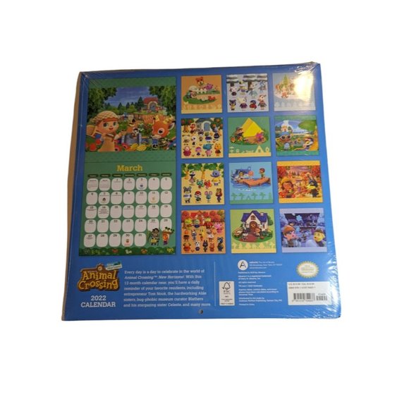Animal Crossing New Horizons 2022 Calendar Collectible Official Nintendo New - Picture 3 of 11